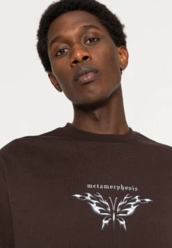 YOURTURN Unisex - T-Shirt Print -Dark Brown -Stijlvolle Herenkleding Winkel 02e4d60f13f94c1fafeeb82f0a656834