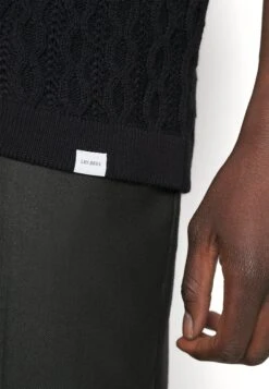 Les Deux Garrett Knitted Shirt - Vest - Black -Stijlvolle Herenkleding Winkel 122010e3550c468d8f689dc7ef8244a6