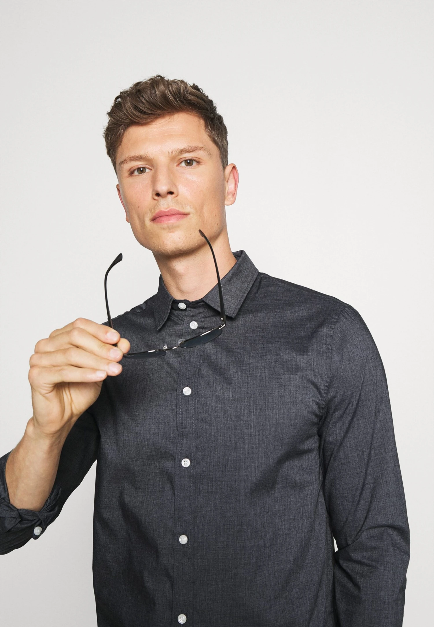 Pier One Overhemd -Blue Grey 3 Pier One Overhemd -Blue Grey