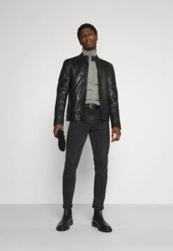 Stijlvolle Herenkleding Winkel 19 Pier One 2 Pack - Basic Turtleneck - Trui - Black/Mottled Light Grey