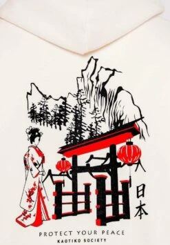 Kaotiko Geisha - Hoodie - Ivory -Stijlvolle Herenkleding Winkel 40dc5e967a724967a529cc10da2593cb