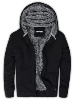 Slim Fit - Hoodie - Black