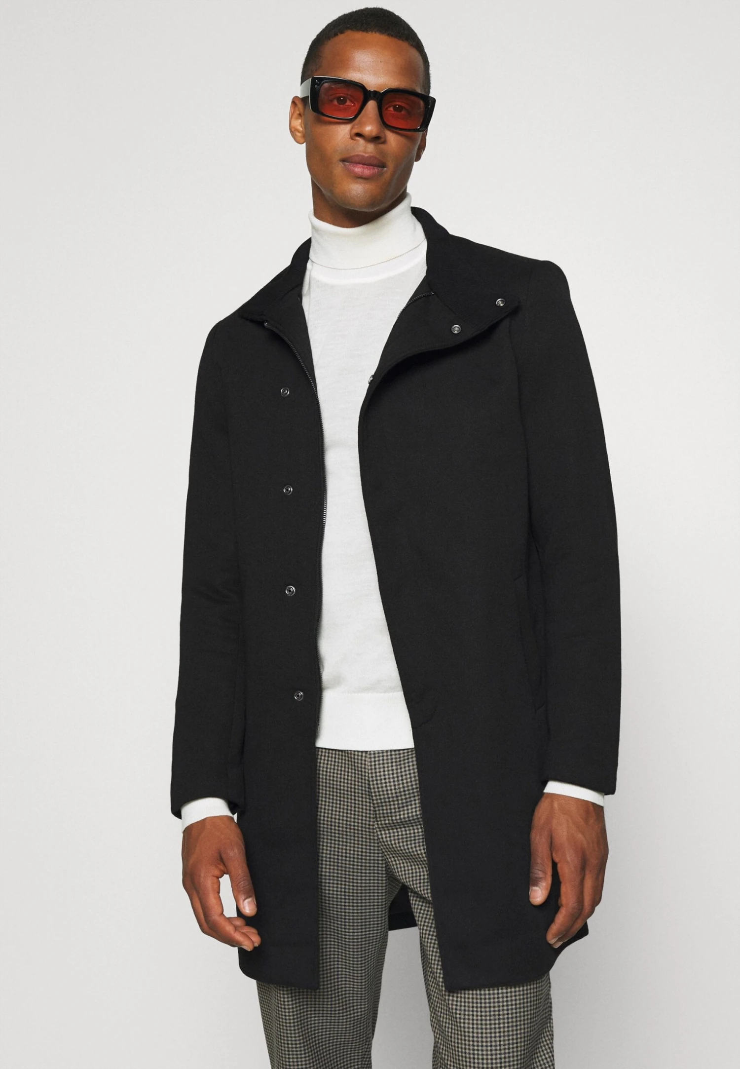 Only & Sons Onsoscar King Coat- Mantel - Black 6 Only & Sons Onsoscar King Coat- Mantel - Black - Afbeelding 4