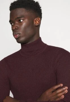 Pier One Muscle Fit Turtle - Trui - Mottled Bordeaux -Stijlvolle Herenkleding Winkel 87bc9746f3cd48c78886c3726b9971e1
