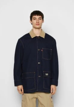 Cypress Chore Coat - Spijkerjas - Dark Indigo Rinse -Stijlvolle Herenkleding Winkel 880a74b47568466b8e6258bff97283c4