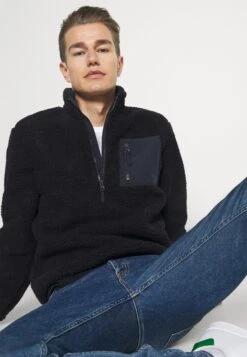 Pier One Fleece Trui - Dark Blue -Stijlvolle Herenkleding Winkel 88111e09df4342679a12241e843a9022