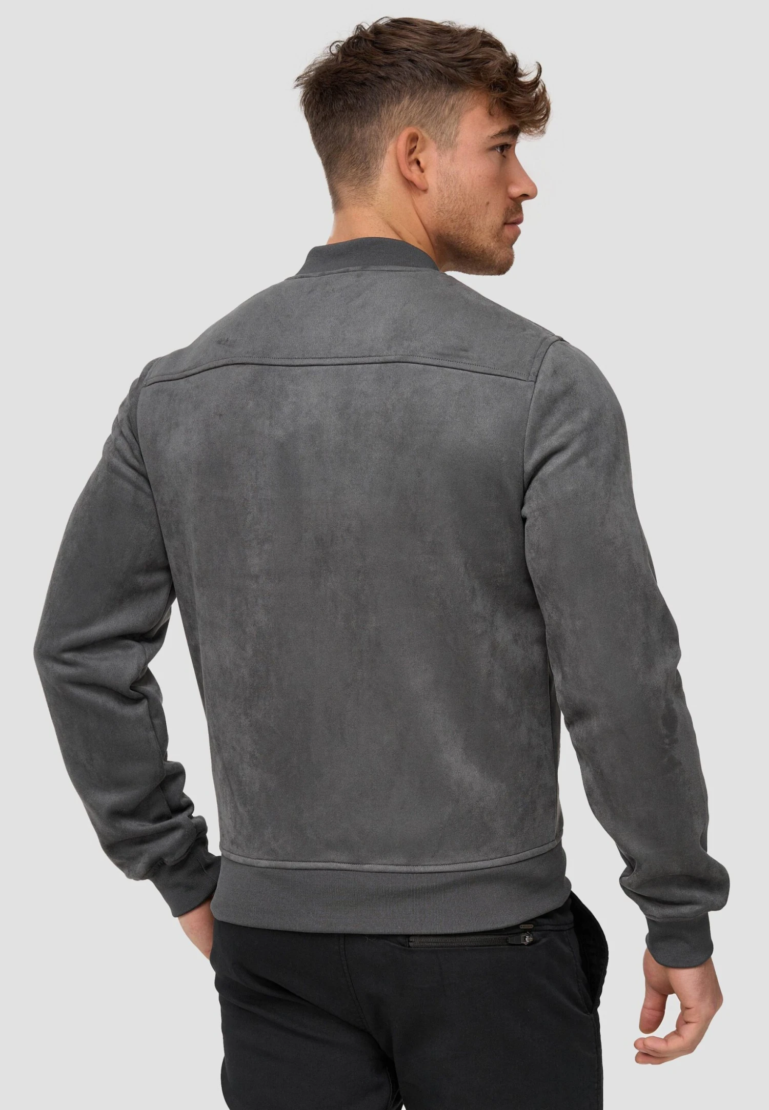 Indicode Jeans Imitatieleren Jas - Raven 5 Indicode Jeans Imitatieleren Jas - Raven - Afbeelding 3