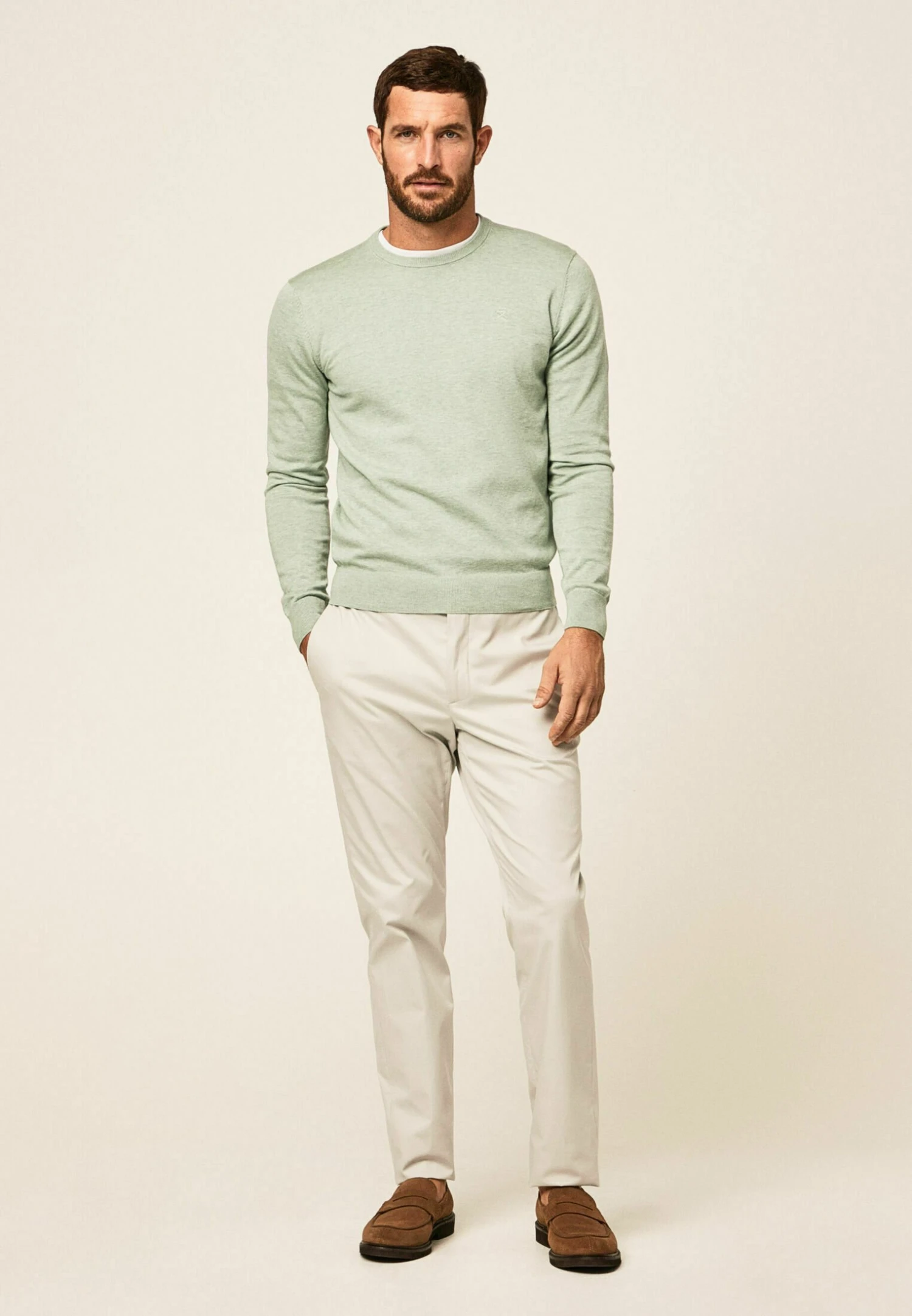 Hackett London Crew - Trui - Dusty Green 4 Hackett London Crew - Trui - Dusty Green - Afbeelding 2