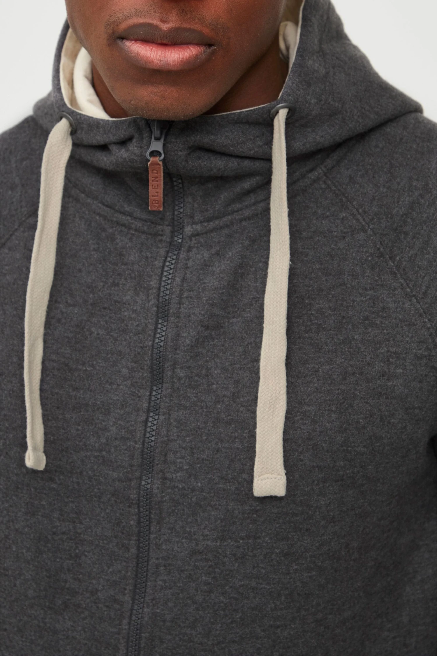 Blend Bhspeedy - Sweater Met Rits - Charcoal 6 Blend Bhspeedy - Sweater Met Rits - Charcoal - Afbeelding 4