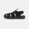 Pier One Leather - Outdoorsandalen - Black -Stijlvolle Herenkleding Winkel d8ea1f69a05246c6b6efa7fde8b22d3e