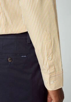 Hackett London Essential Bengal Stripe - Overhemd - White Yelow -Stijlvolle Herenkleding Winkel e166c751c12c4a67bab31344c7e66786