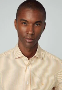 Hackett London Essential Bengal Stripe - Overhemd - White Yelow -Stijlvolle Herenkleding Winkel ed14b279dd1a4297998e02372b2e4135